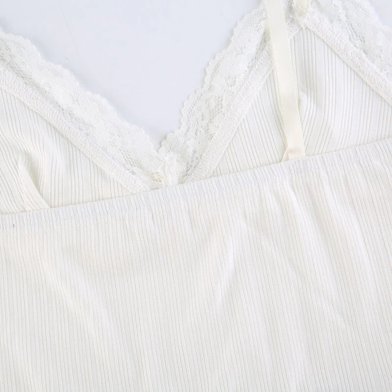 Soft Girl Y2K Lace Trim Crop Top - Image 14
