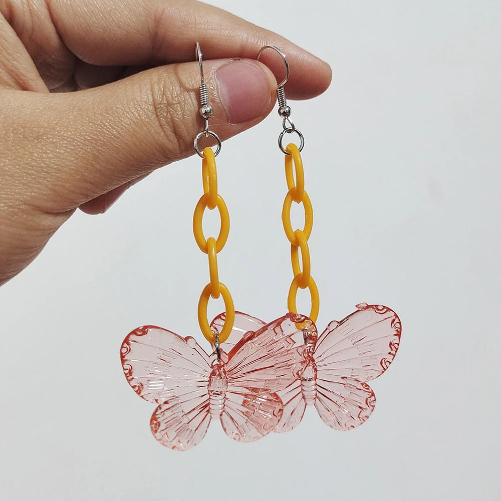Soft Girl Y2K Transparent Butterfly Earrings - Image 15