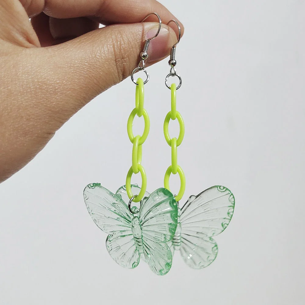 Soft Girl Y2K Transparent Butterfly Earrings - Image 20