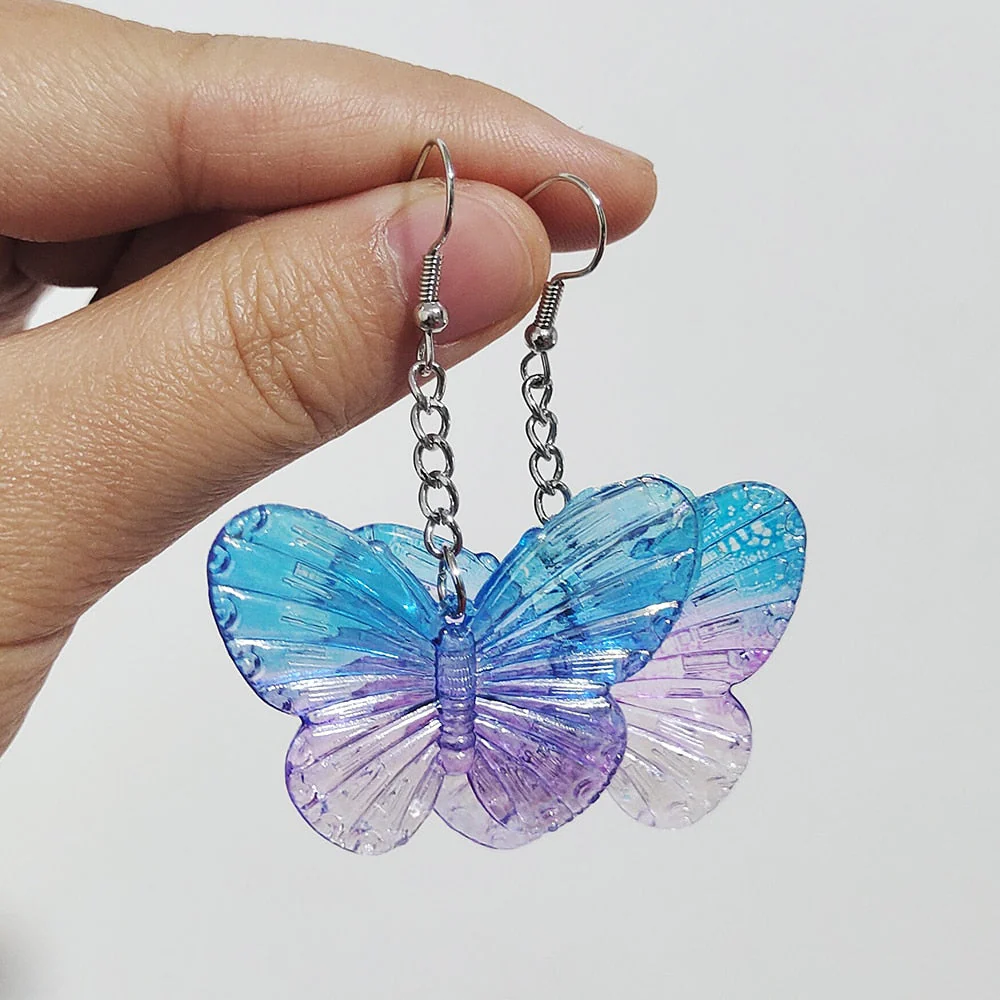 Soft Girl Y2K Transparent Butterfly Earrings - Image 21