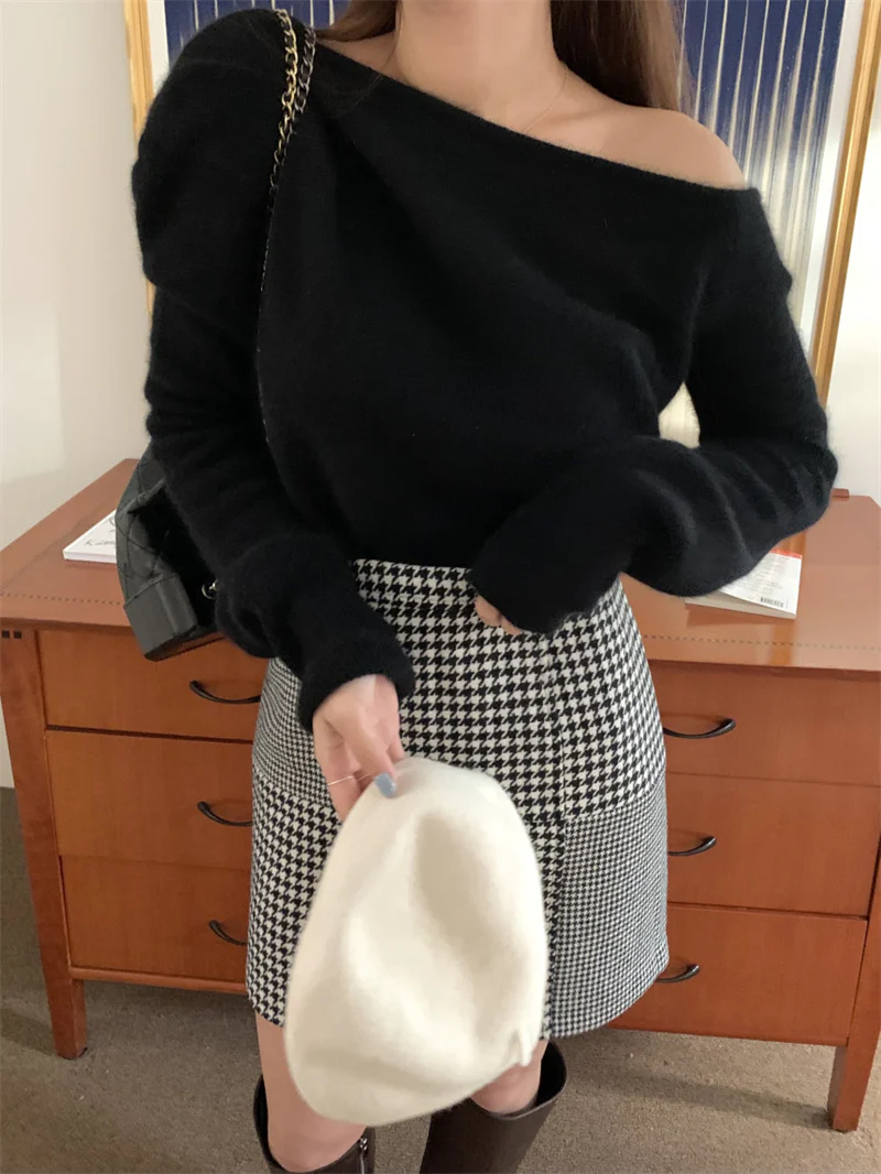 Soft Pink Off The Shoulder Sweater - Image 3