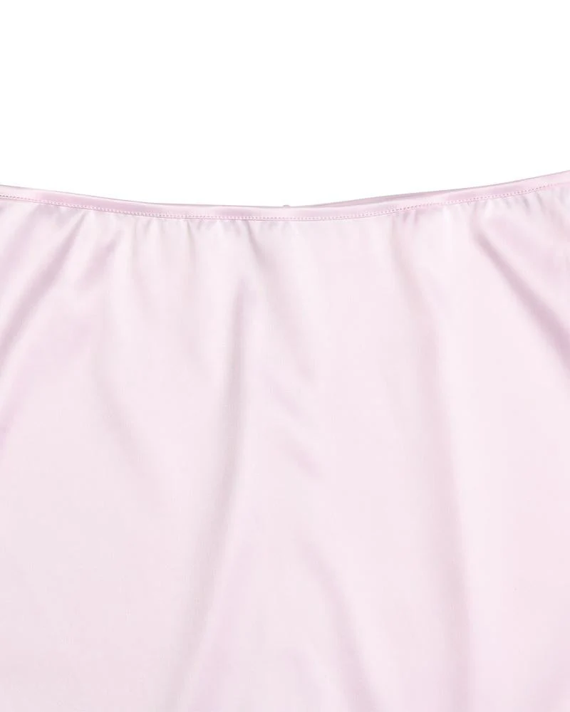 Solid Color Satin Maxi Skirt - Image 6