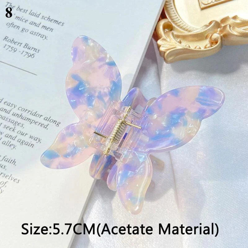 Speckled Butterfly Acrylic Hair Clips - Image 29