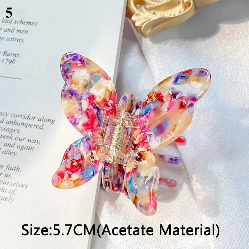 Speckled Butterfly Acrylic Hair Clips - Image 30