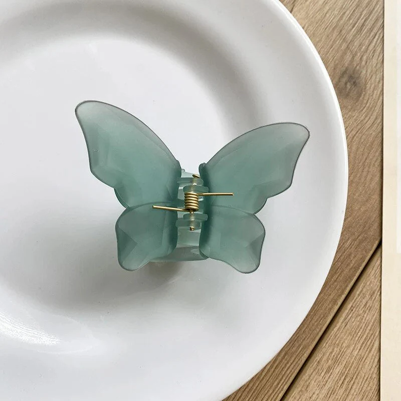 Speckled Butterfly Acrylic Hair Clips - Image 45
