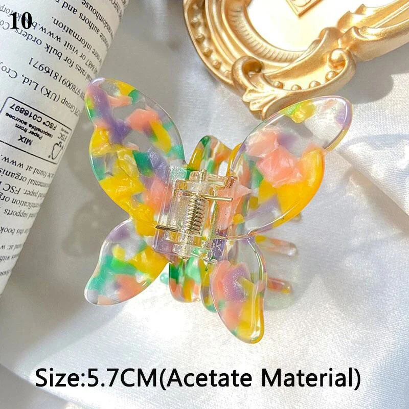 Speckled Butterfly Acrylic Hair Clips - Image 46
