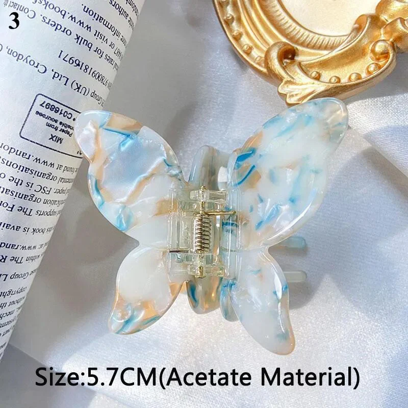 Speckled Butterfly Acrylic Hair Clips - Image 47
