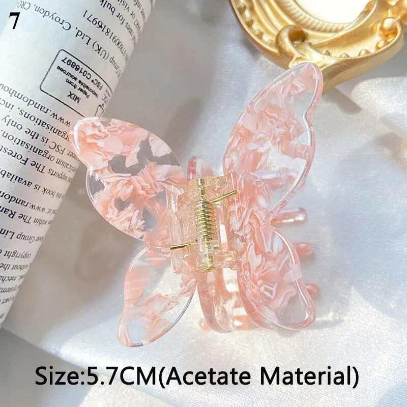 Speckled Butterfly Acrylic Hair Clips - Image 52