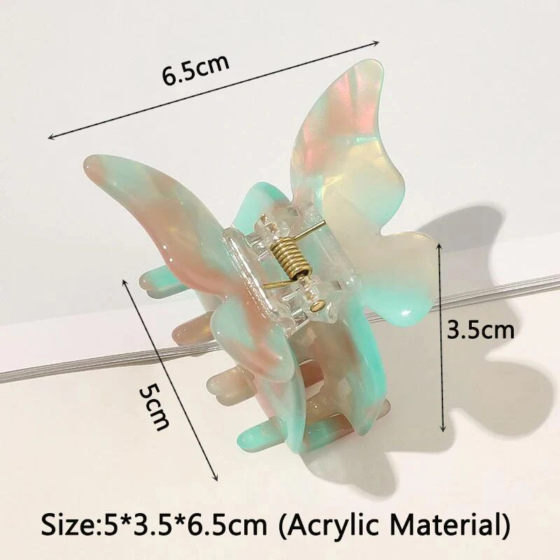 Speckled Butterfly Acrylic Hair Clips - Image 53