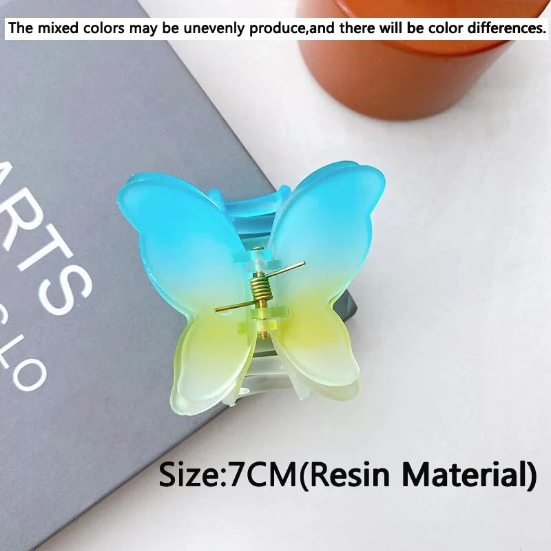 Speckled Butterfly Acrylic Hair Clips - Image 55