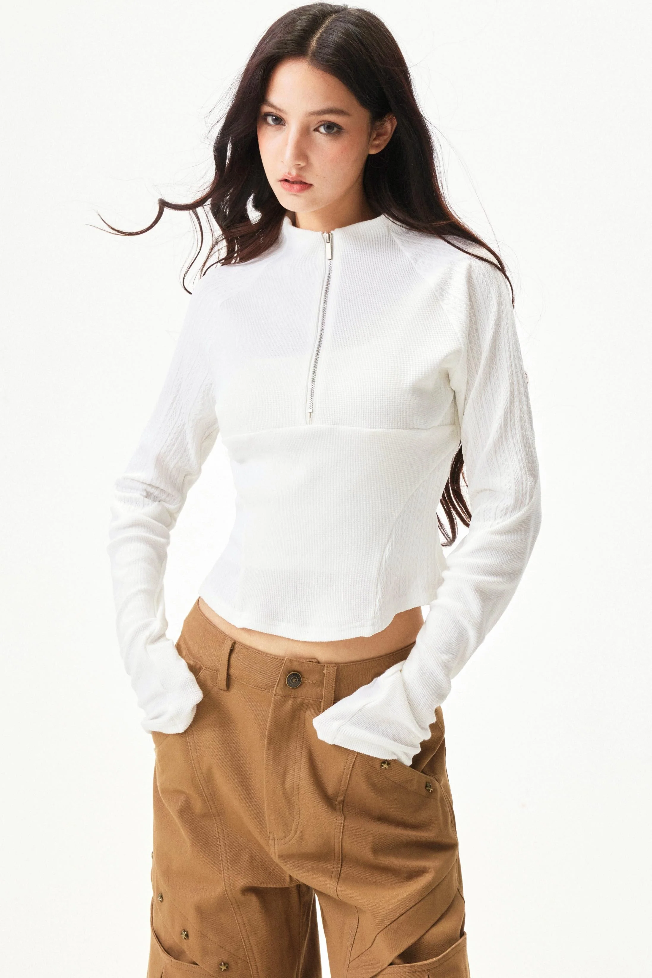 Spicy Waffle Patchwork Top - Image 6