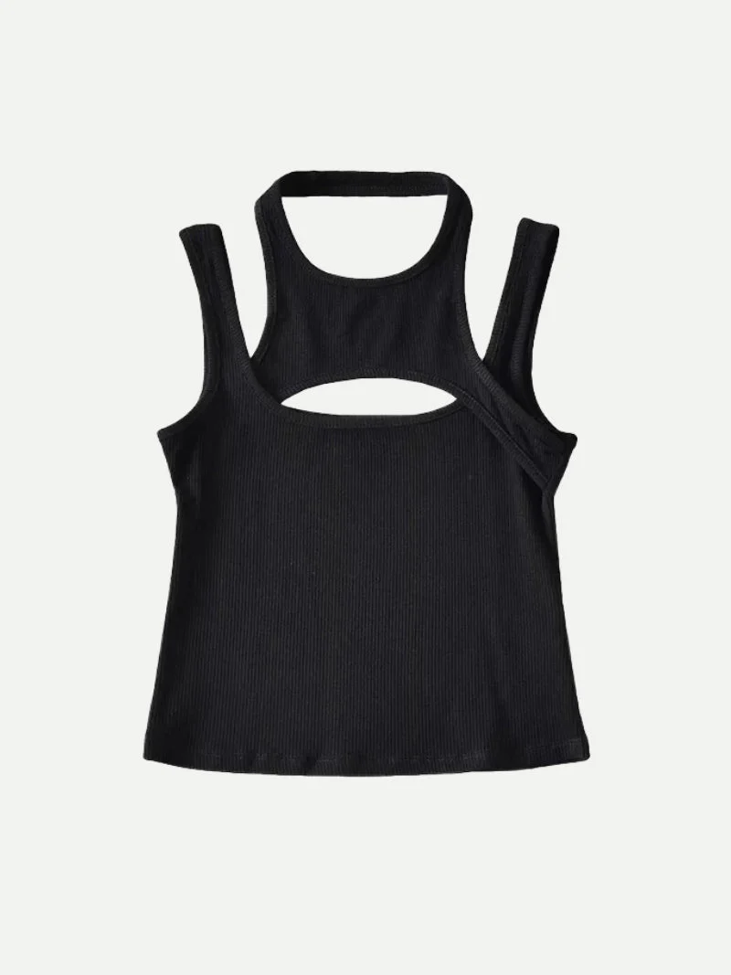 Sporty Asymmetric Tank Top - Image 5
