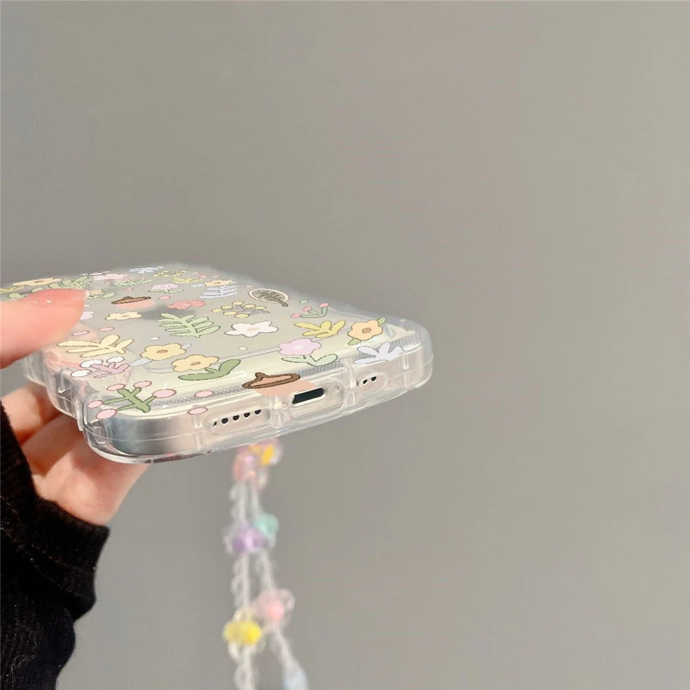Spring Flower iPhone Case With Chain - Image 3