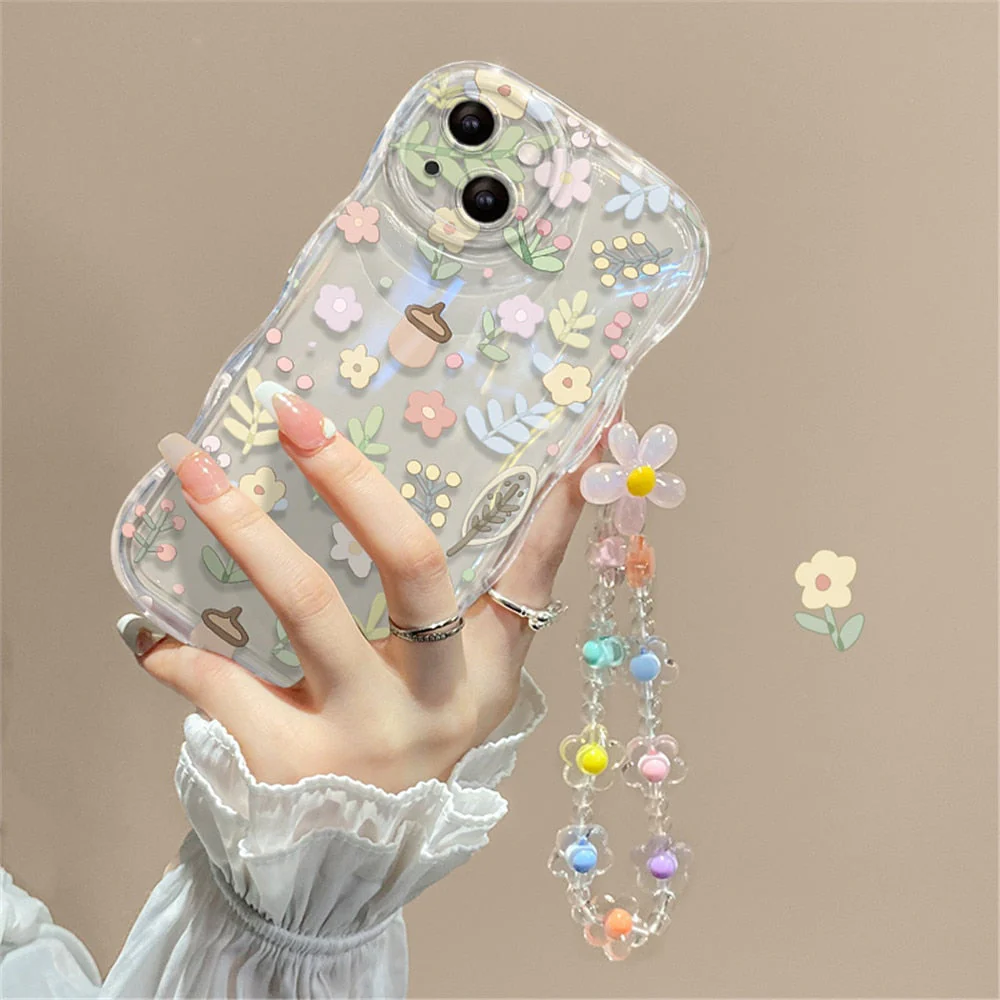 Spring Flower iPhone Case With Chain - Image 5