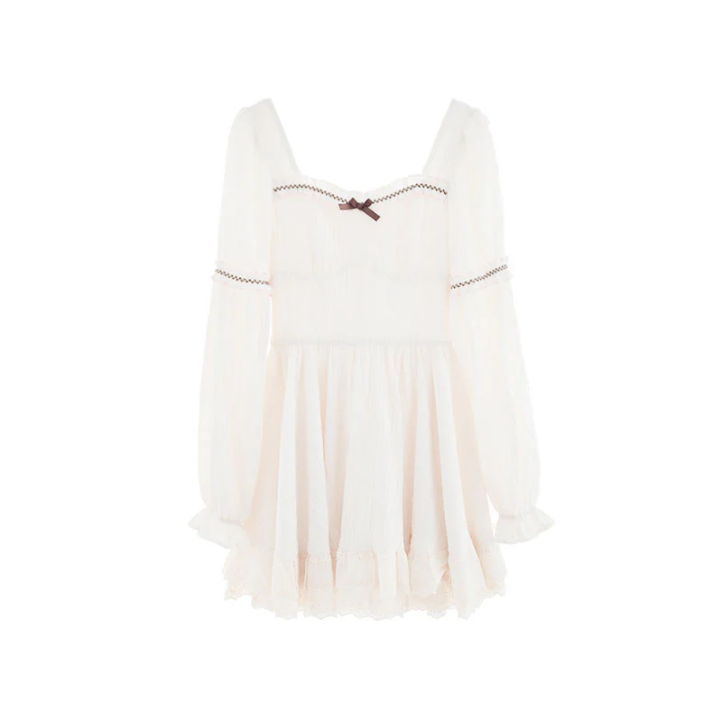 Square Neck Princess Dress + Vest Suit - Image 7