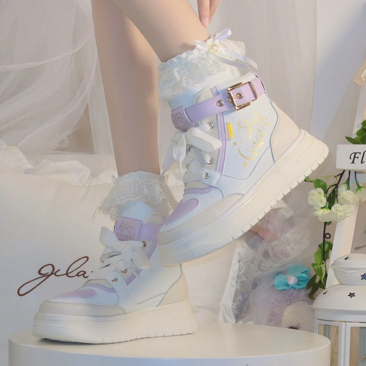 Star Crown Pastel Hi-Tops - Image 14