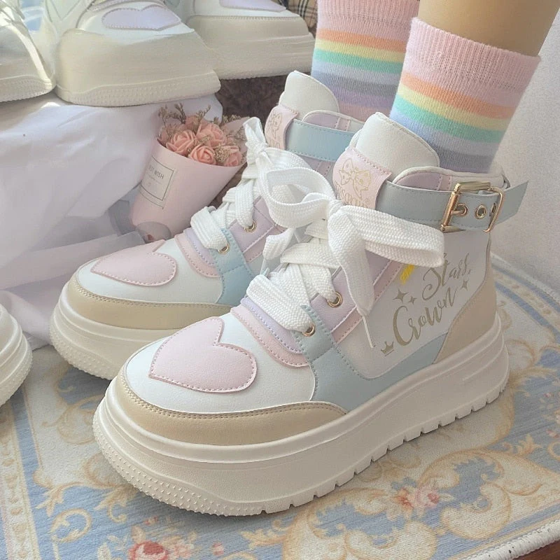 Star Crown Pastel Hi-Tops - Image 2