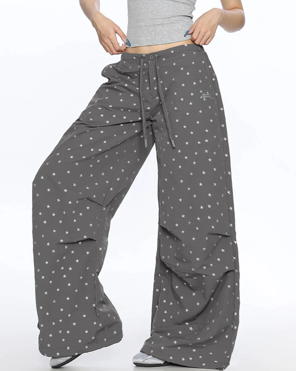 Star Print Baggy Pants - Image 4