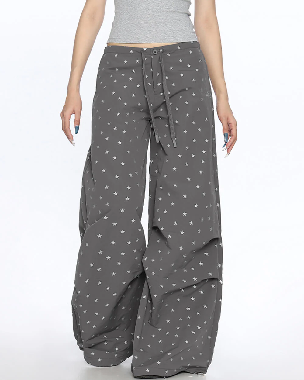 Star Print Baggy Pants - Image 7
