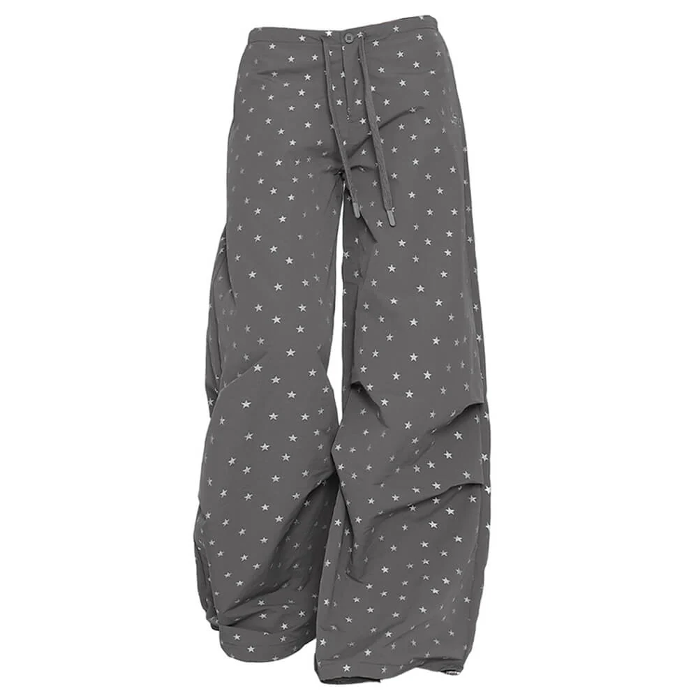 Star Print Baggy Pants - Image 9