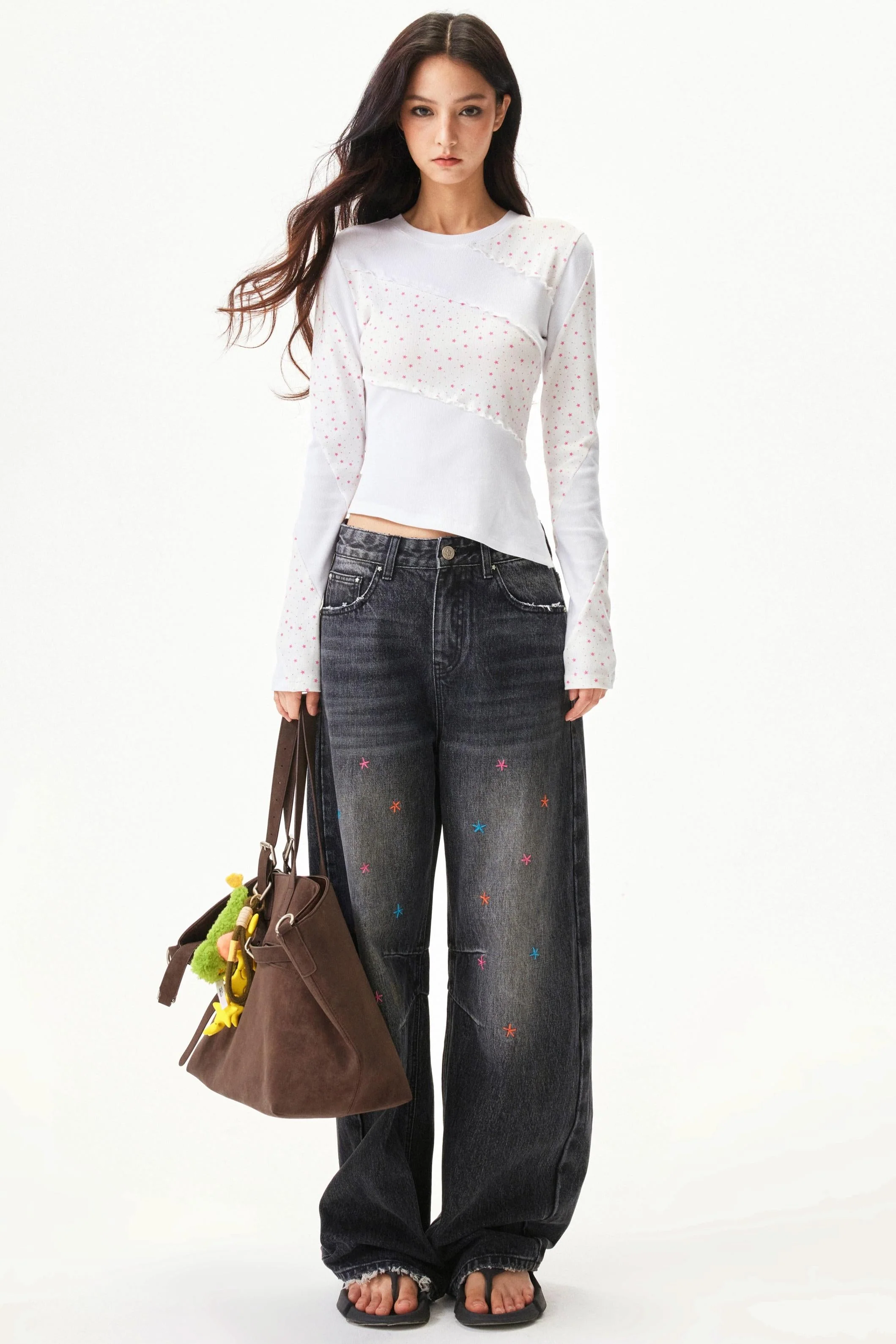Star Print Knit Top - Image 3