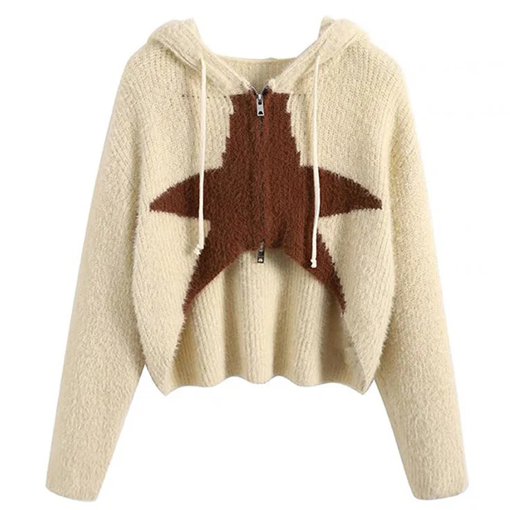 Star Zip Up Hoodie - Image 9