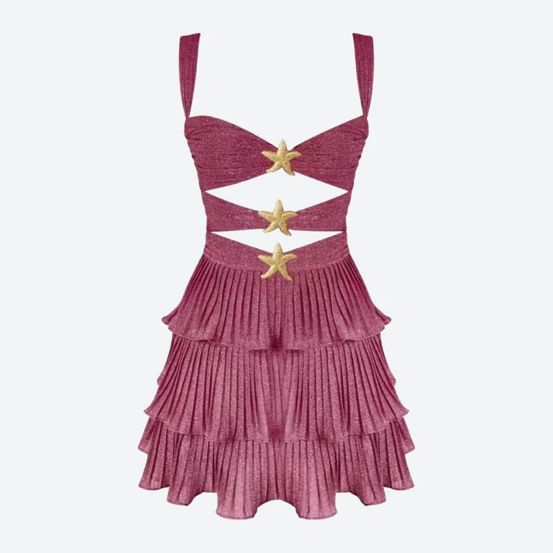 Starfish Glitter Mini Dress - Image 4