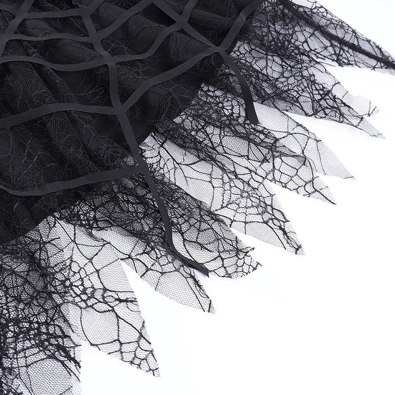 Steampunk Mesh Tassel Mini Skirt - Image 3