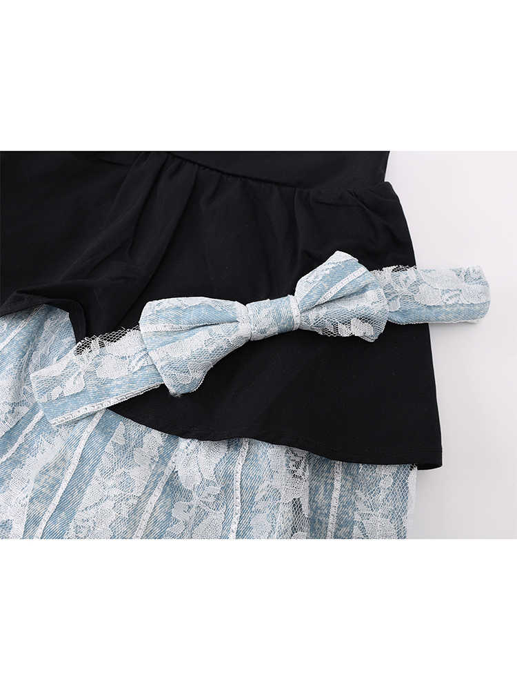 Strap Bow Dark Coquette Skirt - Image 3