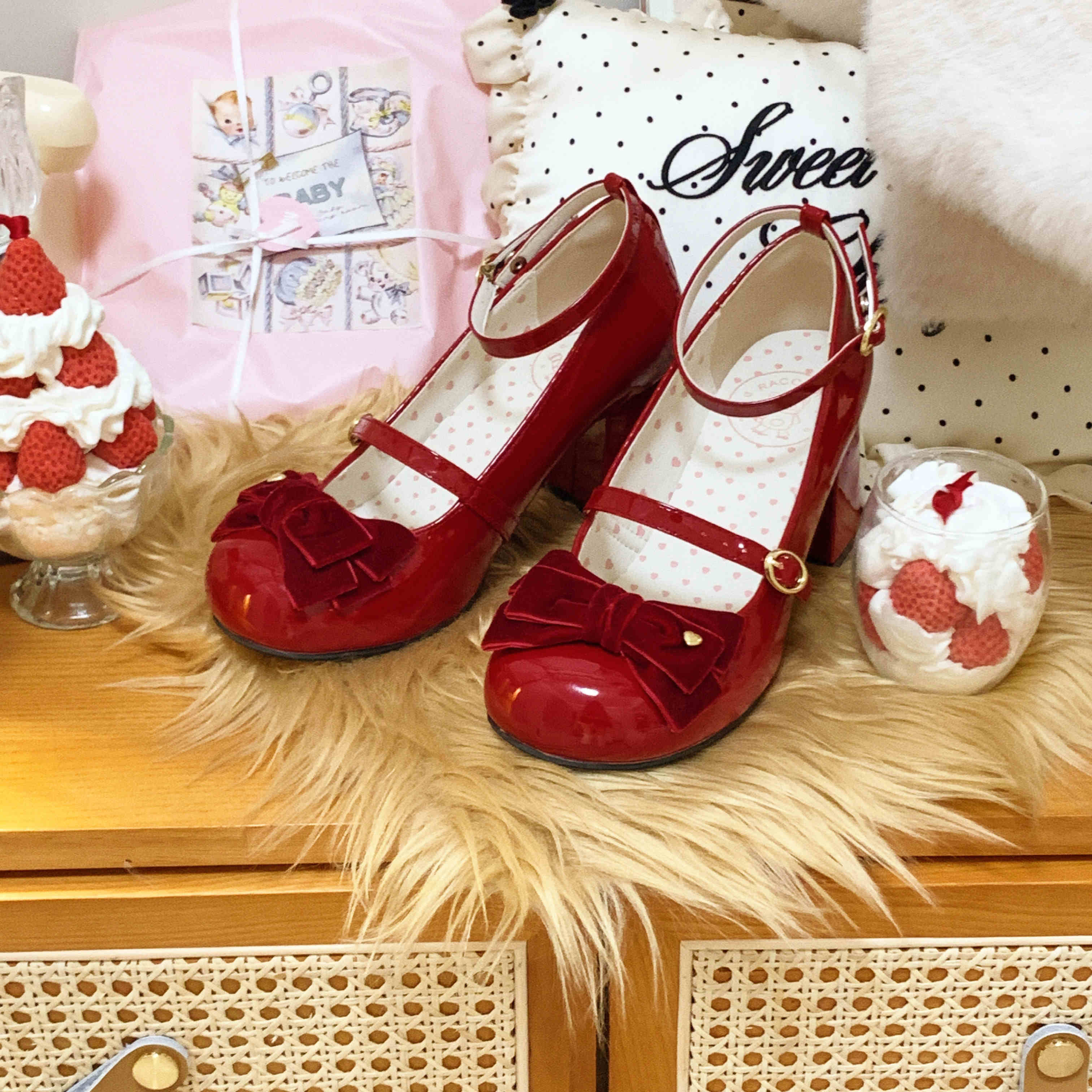 Strap Bow Mary Jane Shoes - Image 6