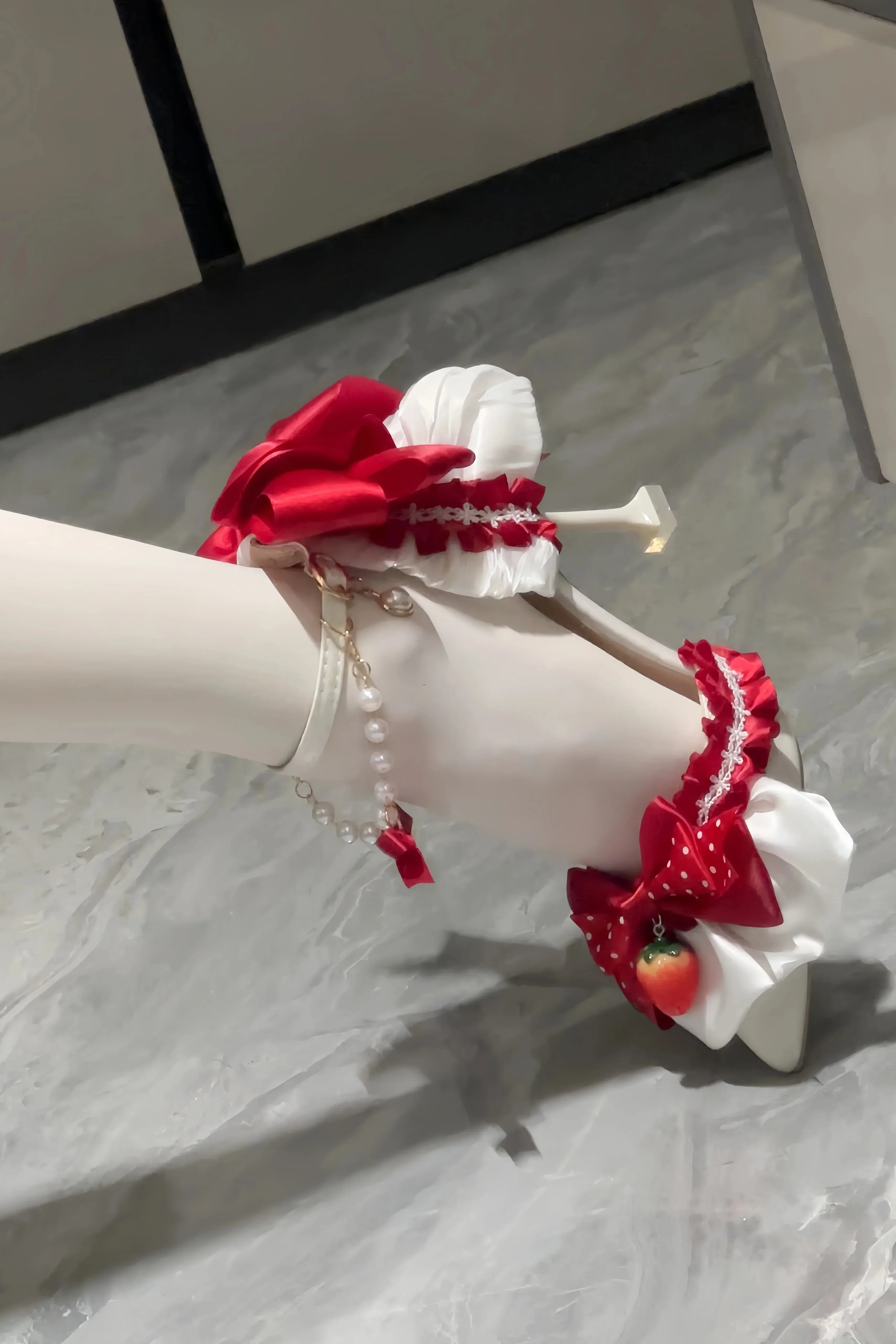 Retro Antique Cherry Sweet Lolita Dress + Jumper Skirt - Image 8