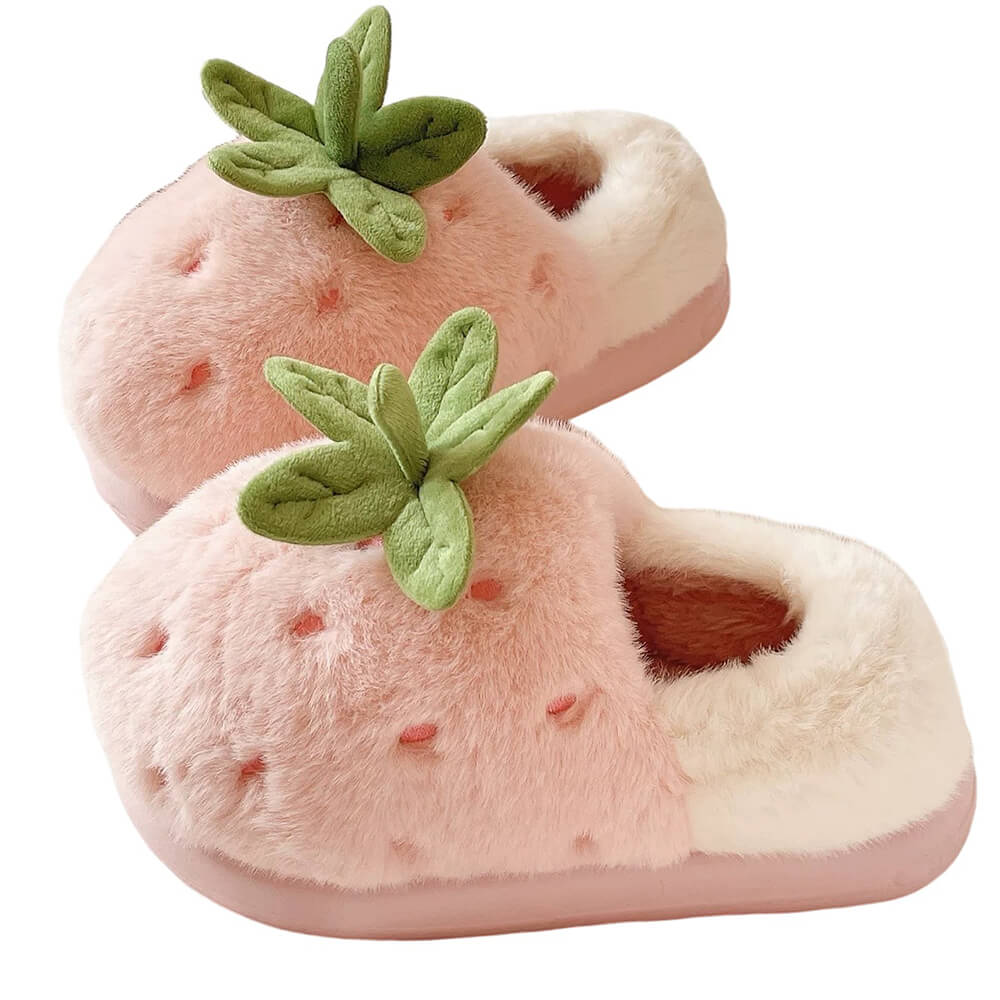 Strawberry Fluffy Slippers - Image 5