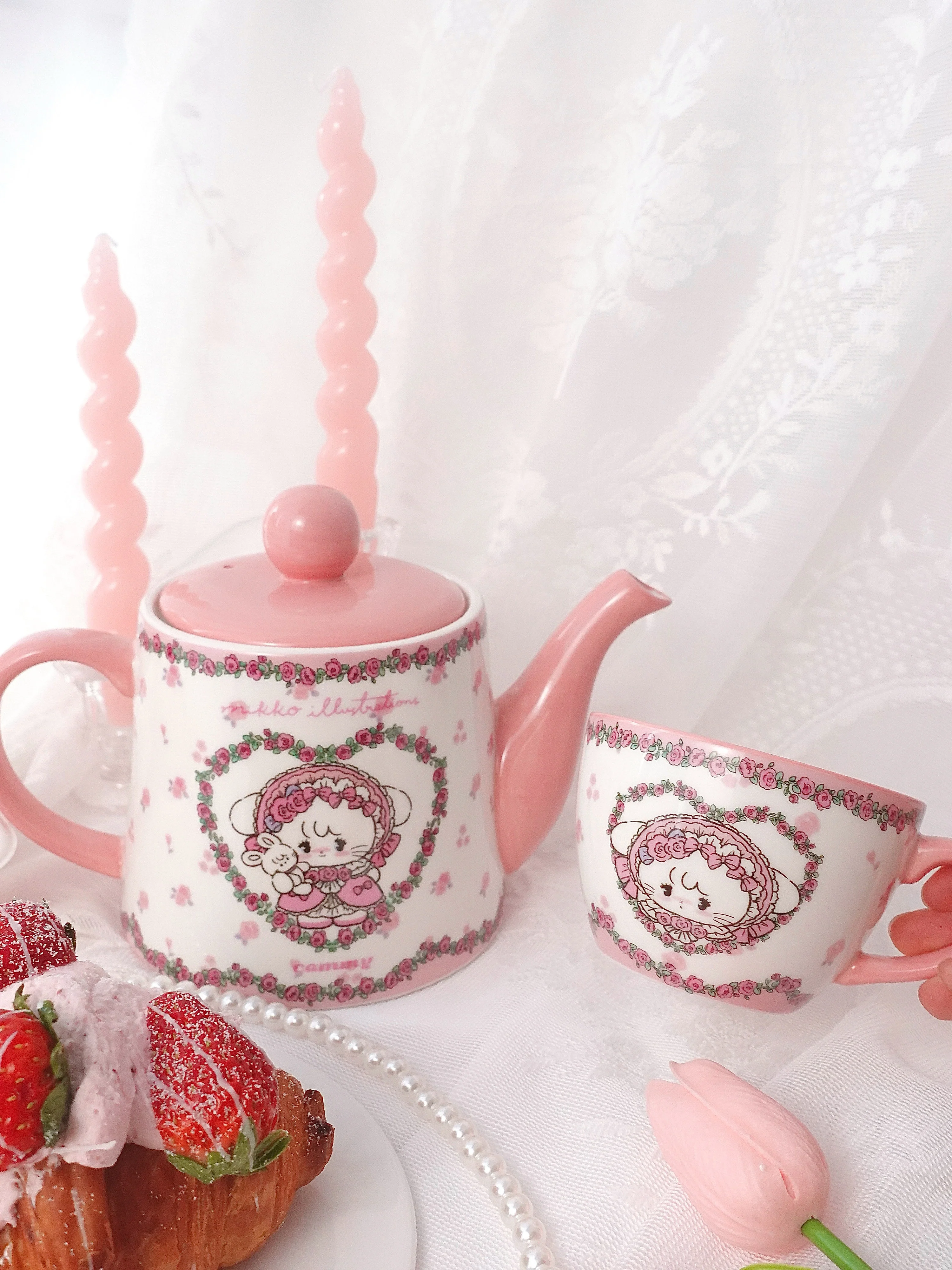 strawberry kawaii mug - Image 5