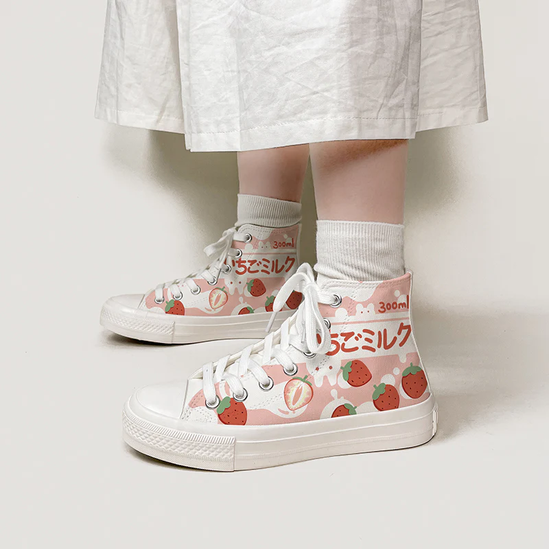 strawberry kawaii shoes - Image 4