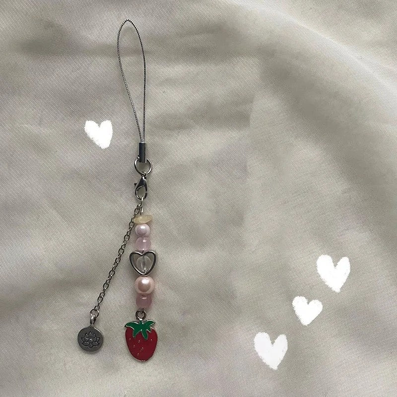 Strawberry Keychain & Phone Chain - Image 4