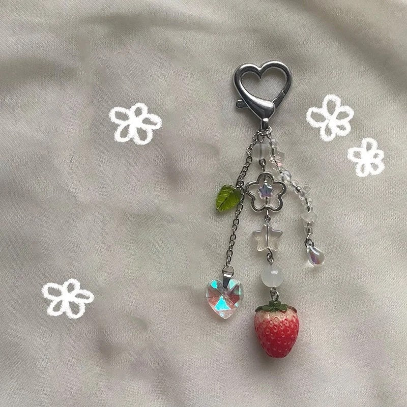 Strawberry Keychain & Phone Chain - Image 6