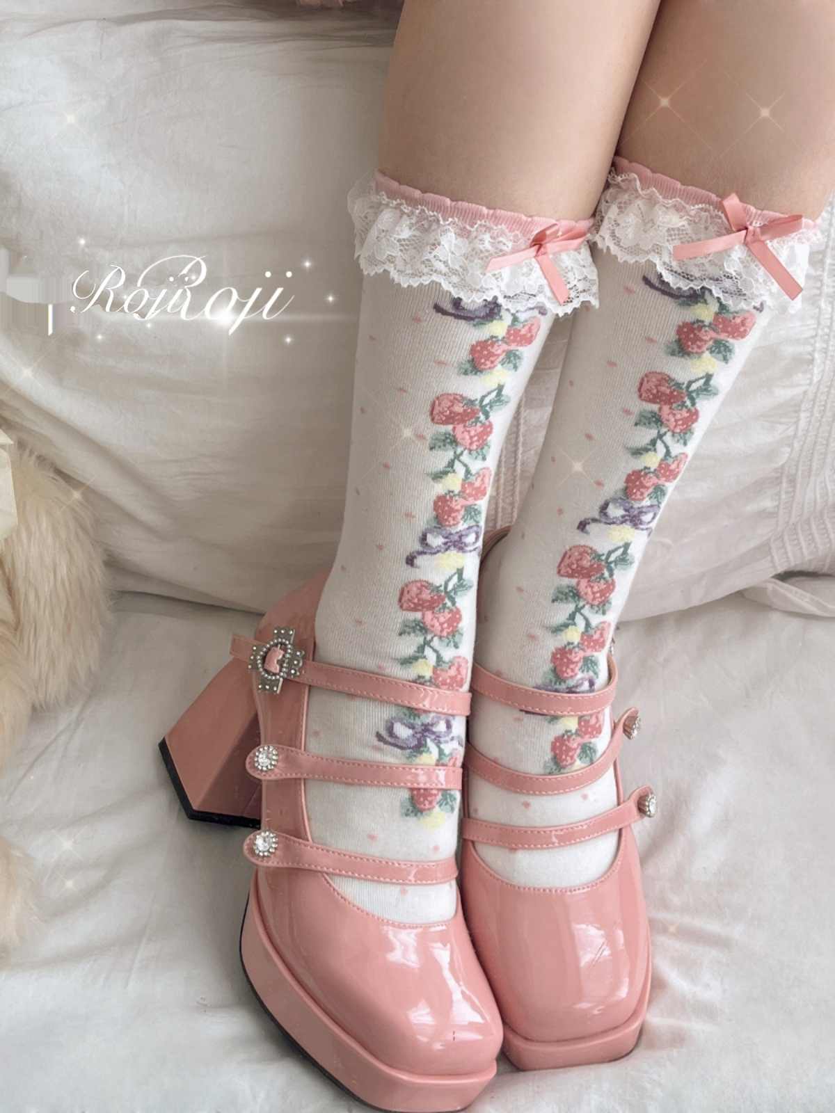 Strawberry Lolita Socks - Image 4