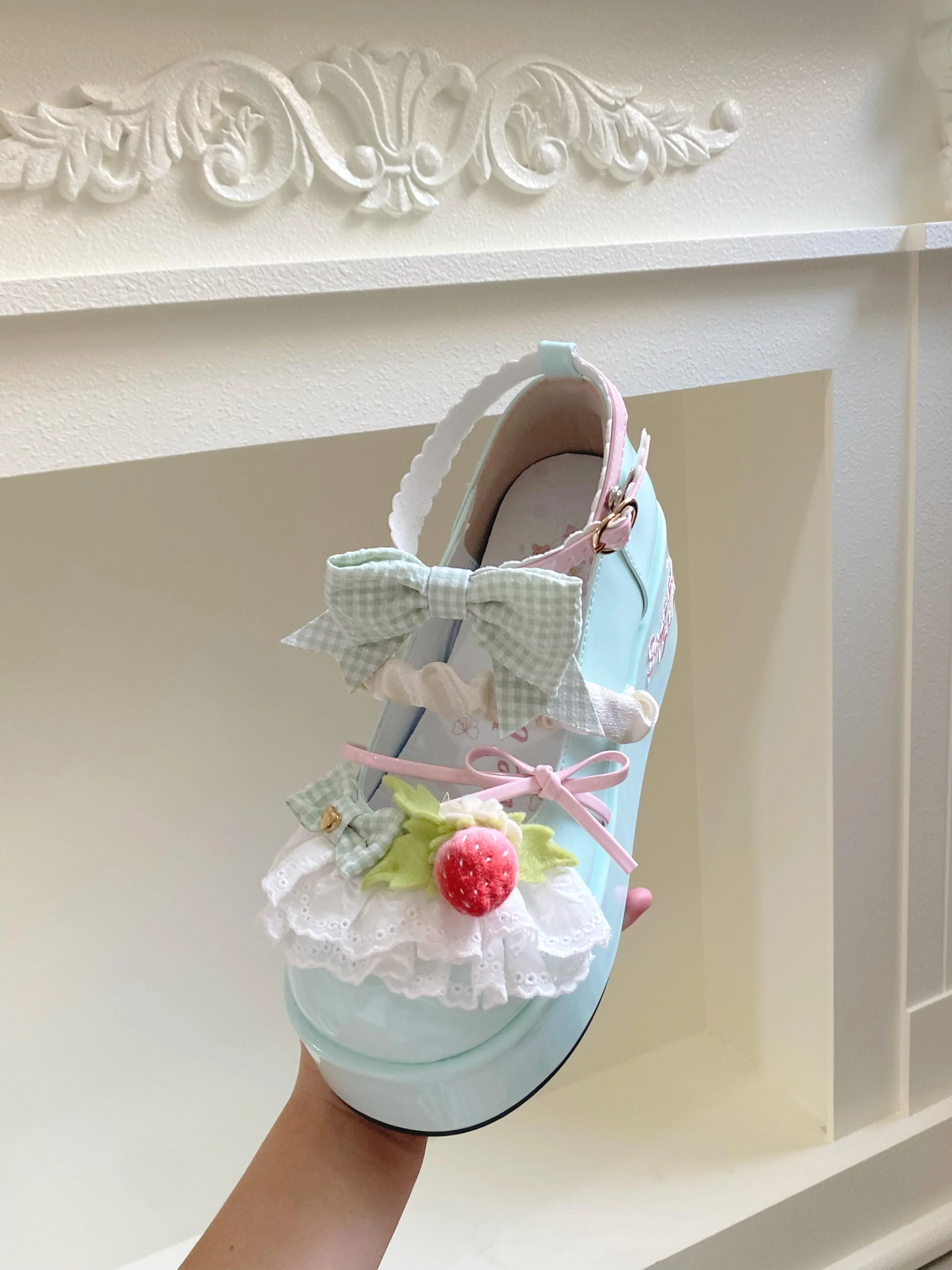 Strawberry Sweet Platforms Lolita Shoes - Image 17