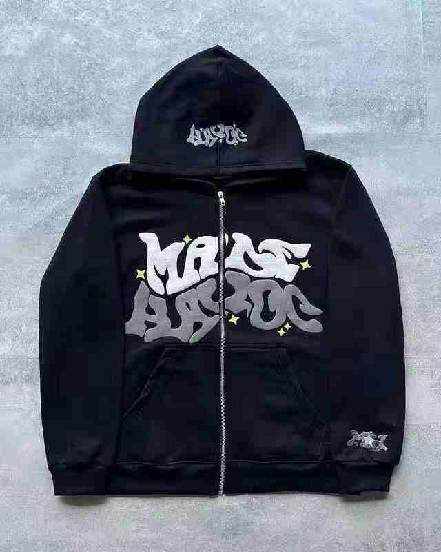 Street Hip-hop Zip-up Y2K Hoodie - Image 4