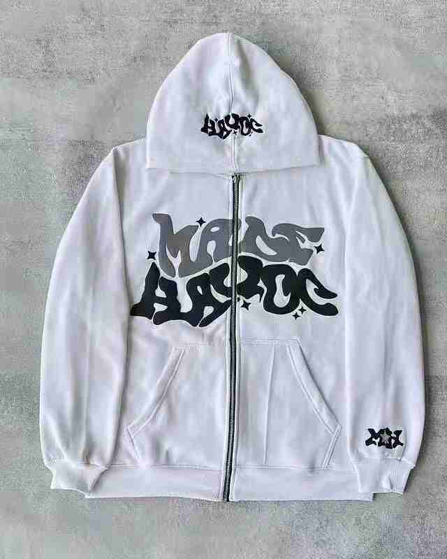 Street Hip-hop Zip-up Y2K Hoodie - Image 8