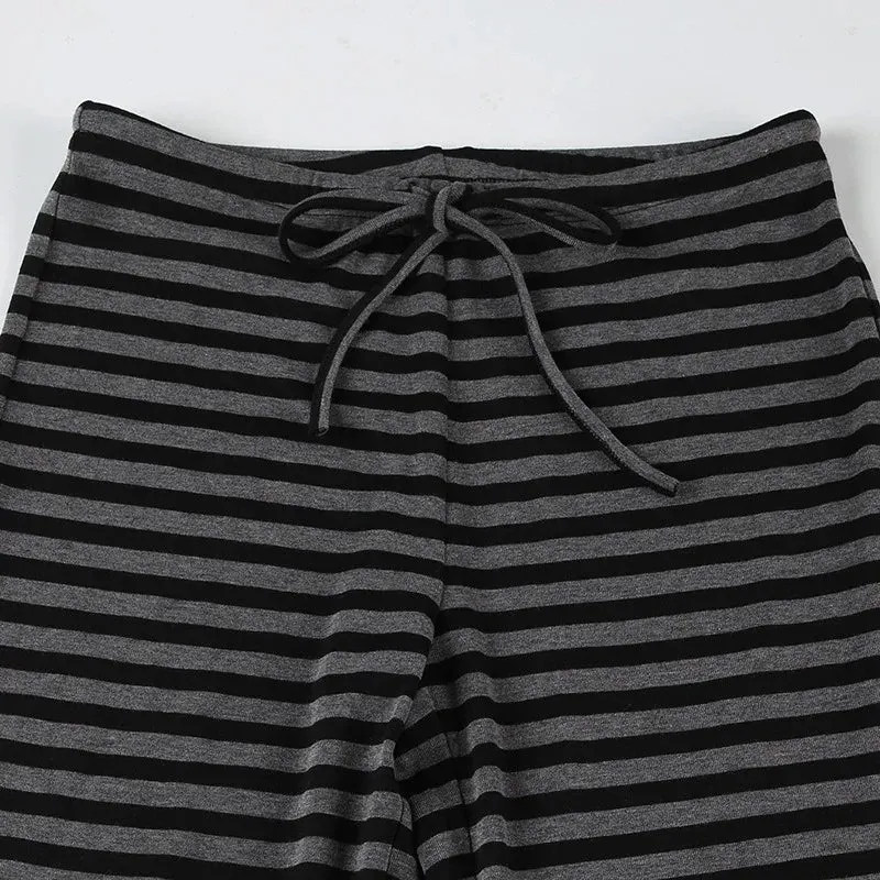 Striped Flare Sweatpants - Image 5
