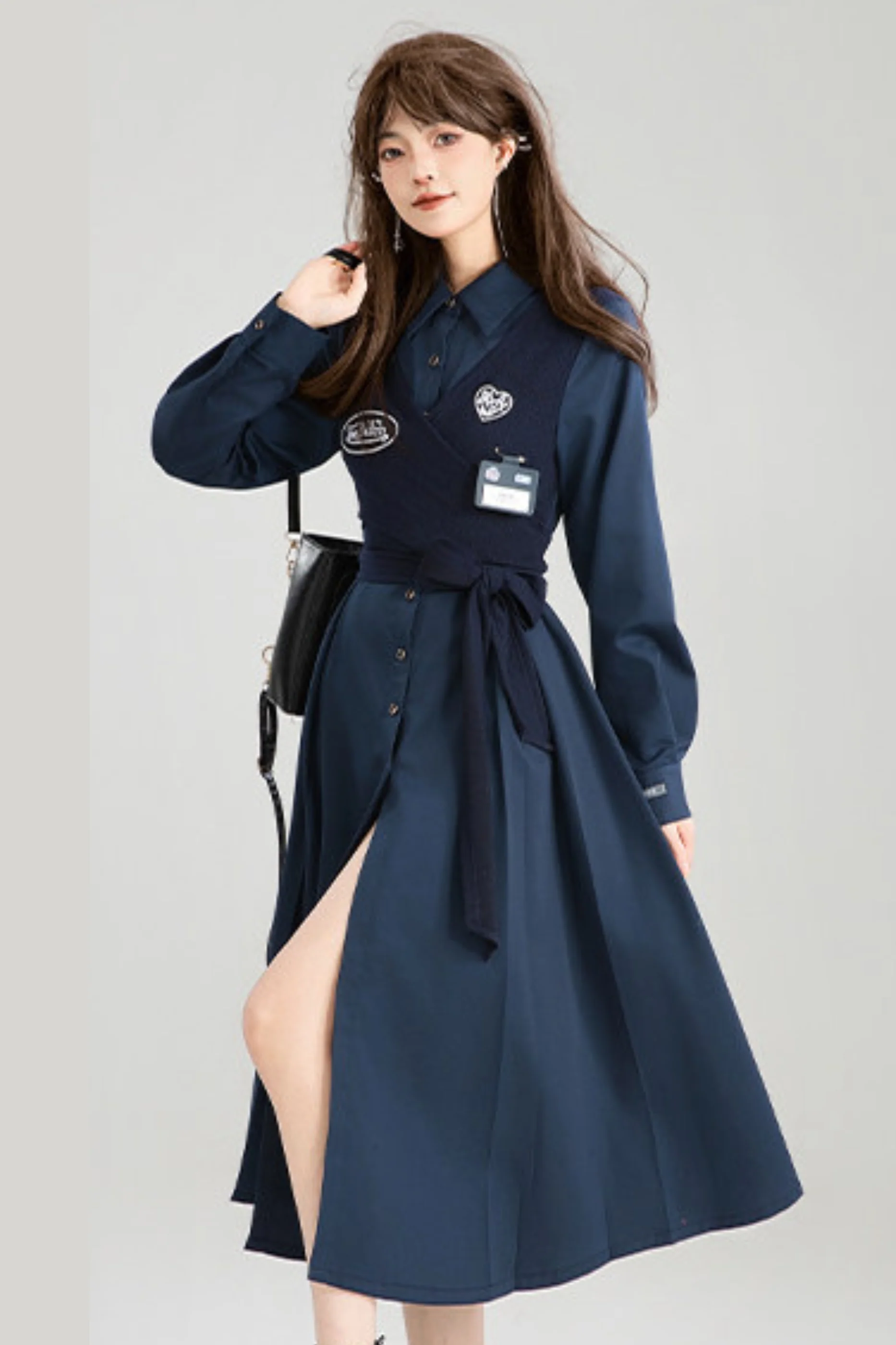 Preppy Dress + Striped Shirt Dress - Image 15