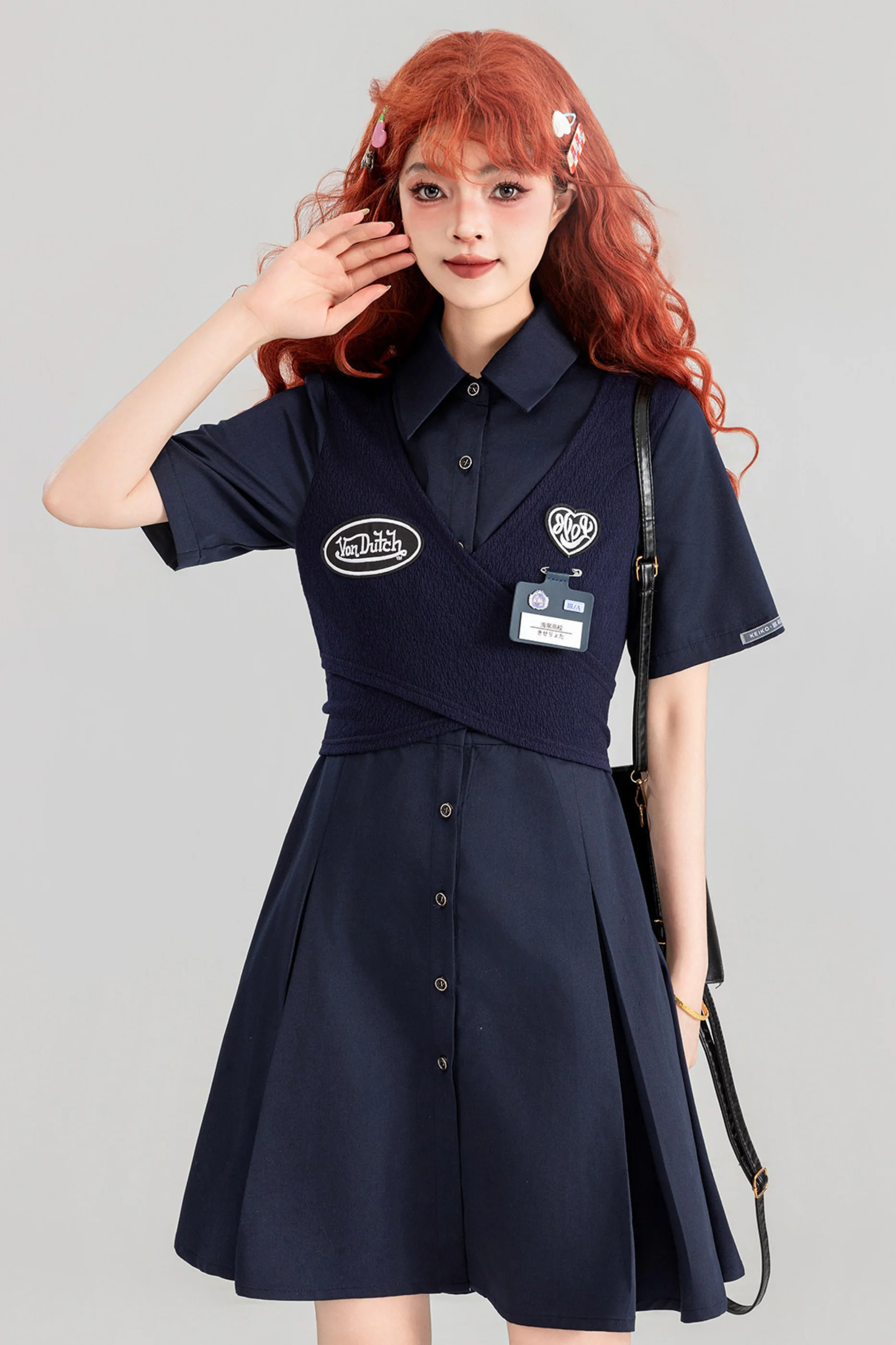 Preppy Dress + Striped Shirt Dress - Image 16