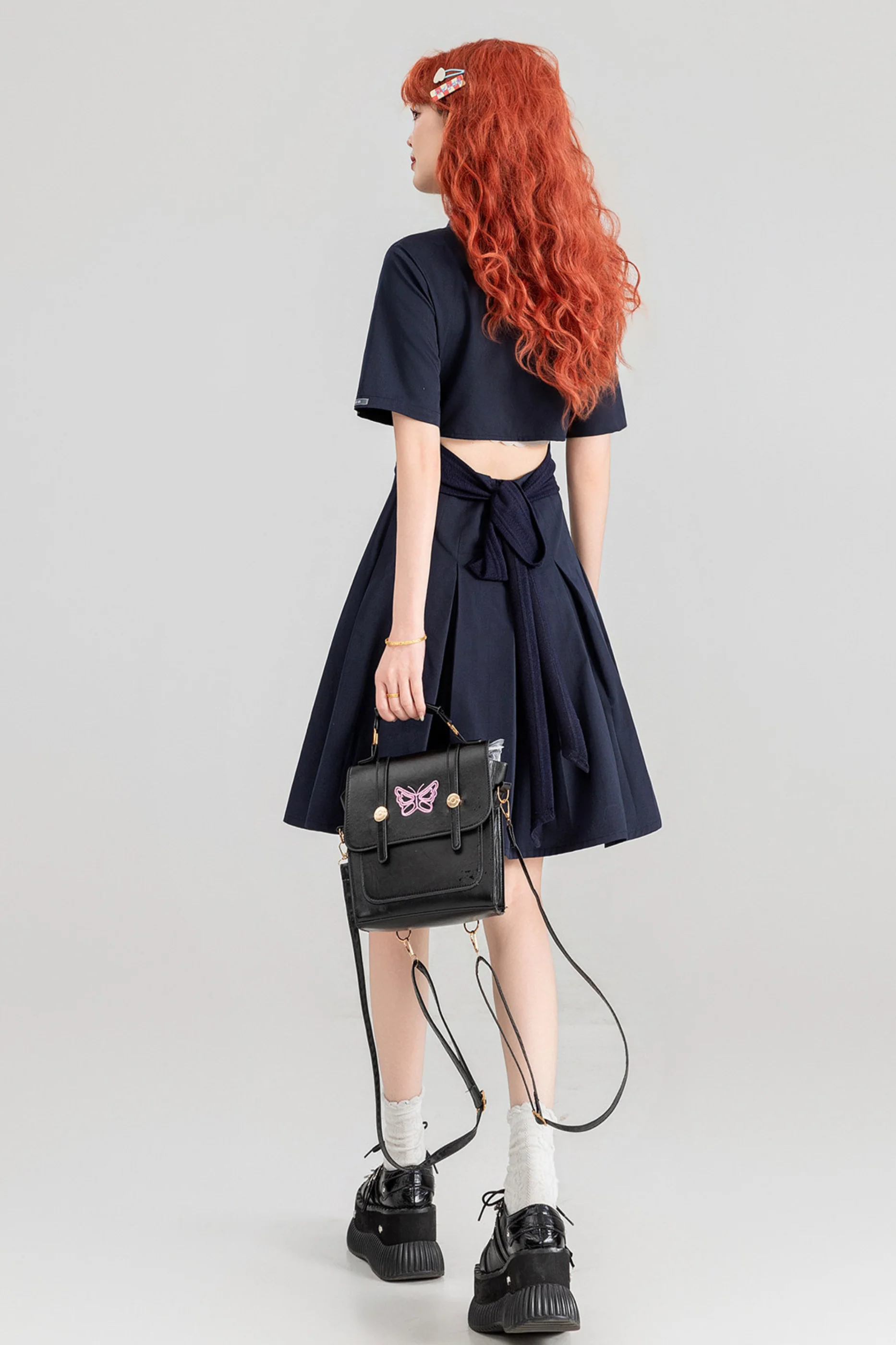 Preppy Dress + Striped Shirt Dress - Image 9