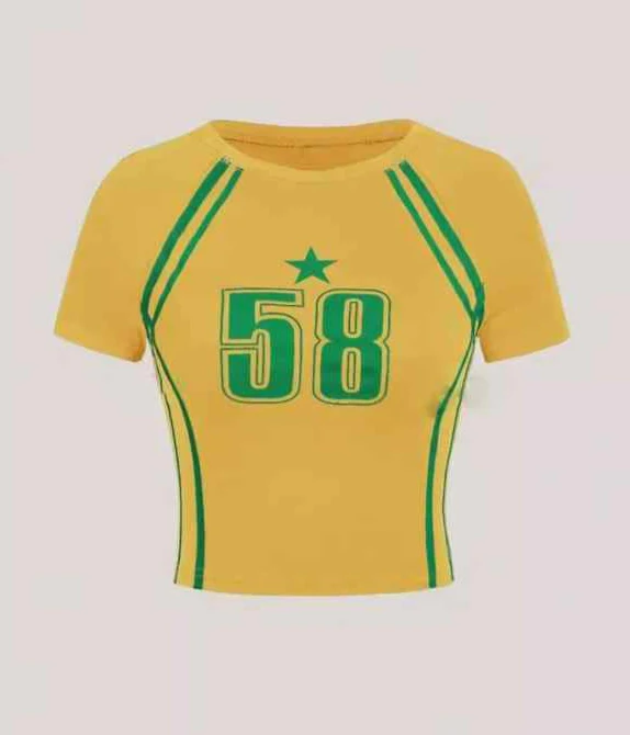 Sporty Y2K Crop Tee - Image 4