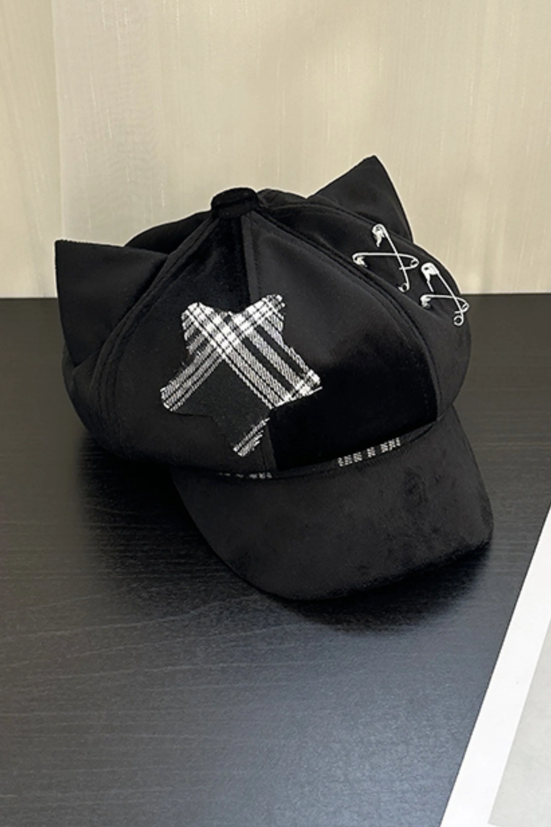 Cat Ear Subculture Check Hat - Image 14