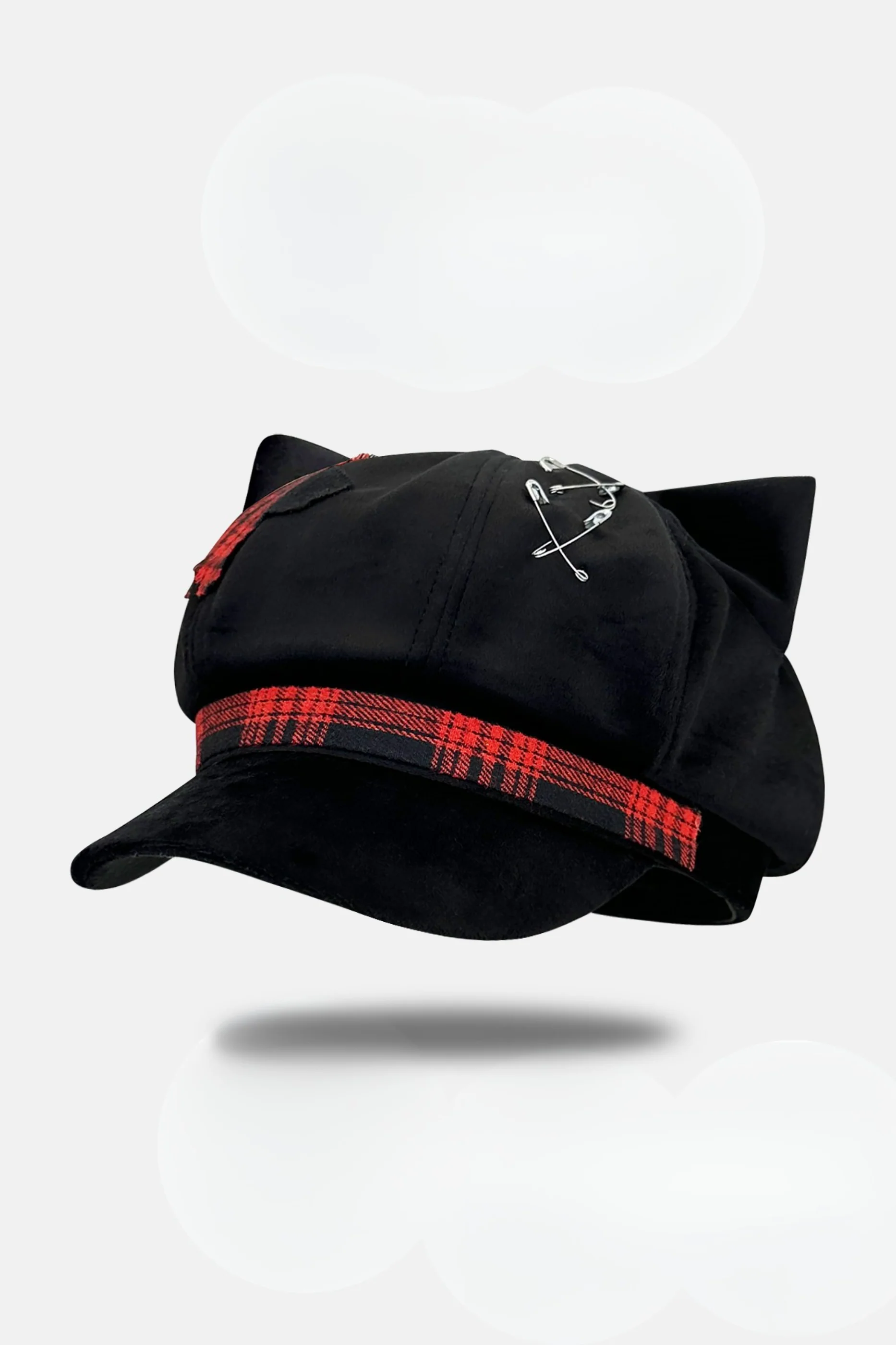 Cat Ear Subculture Check Hat - Image 16