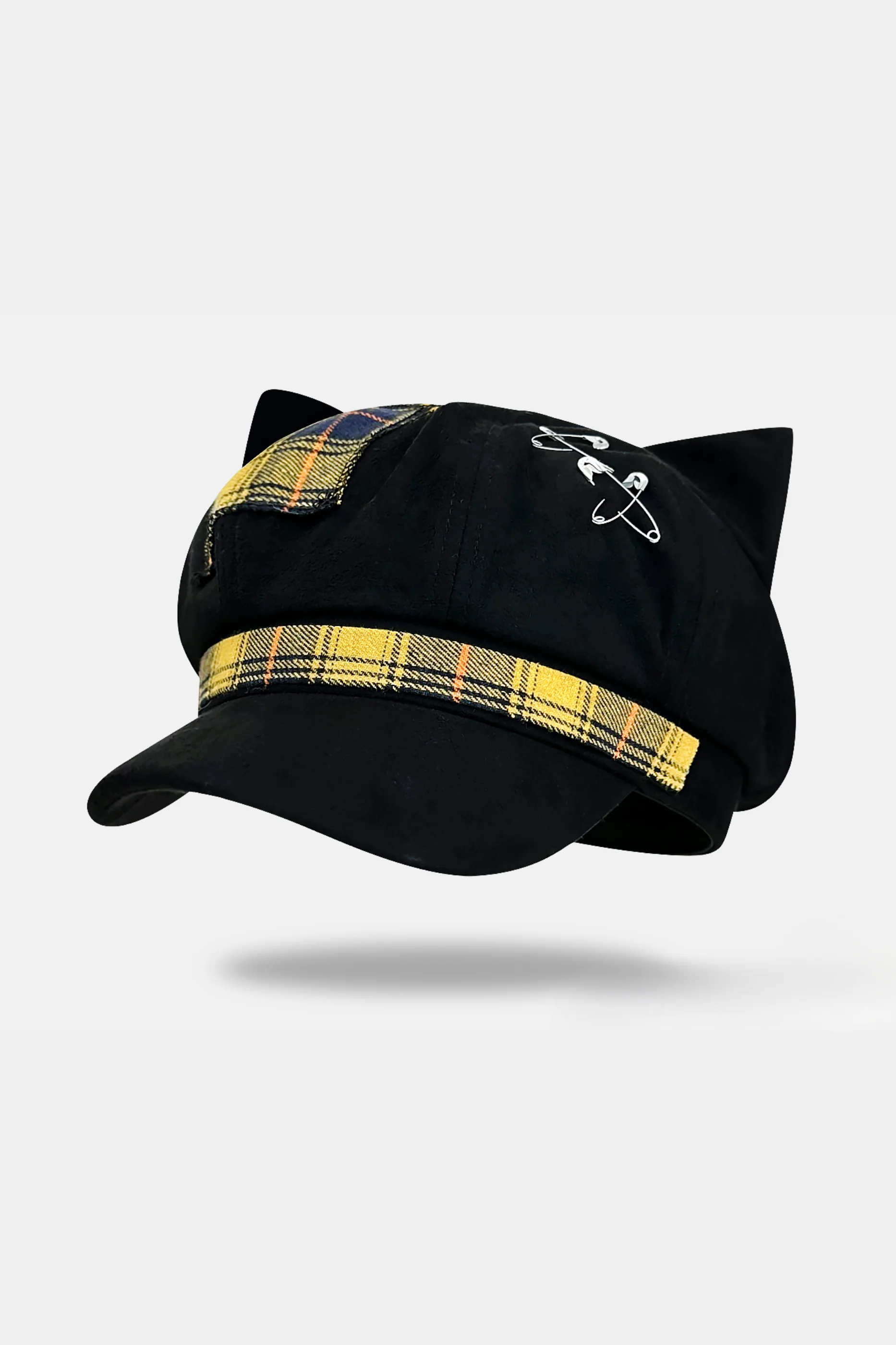 Cat Ear Subculture Check Hat - Image 18