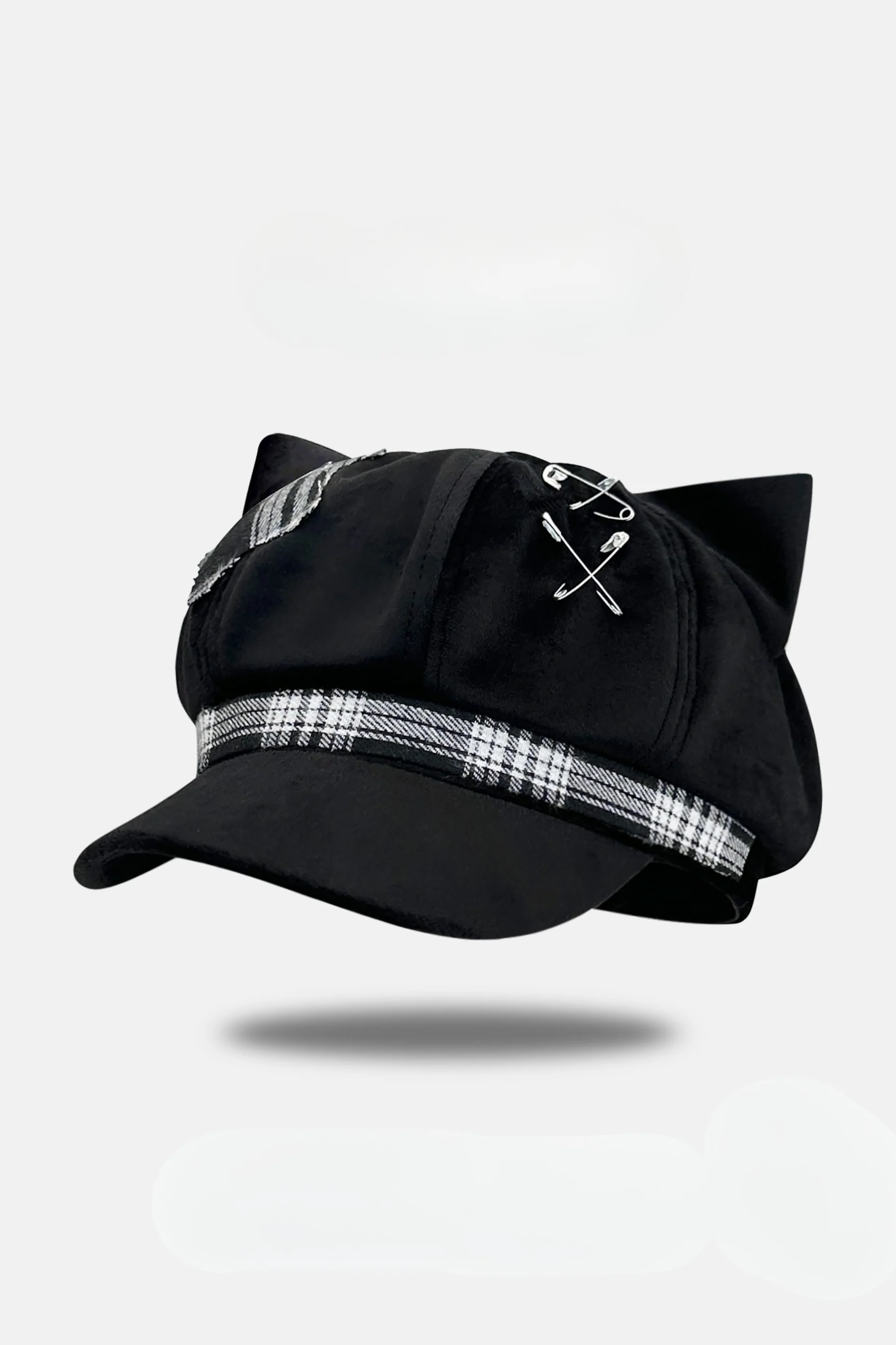 Cat Ear Subculture Check Hat - Image 5