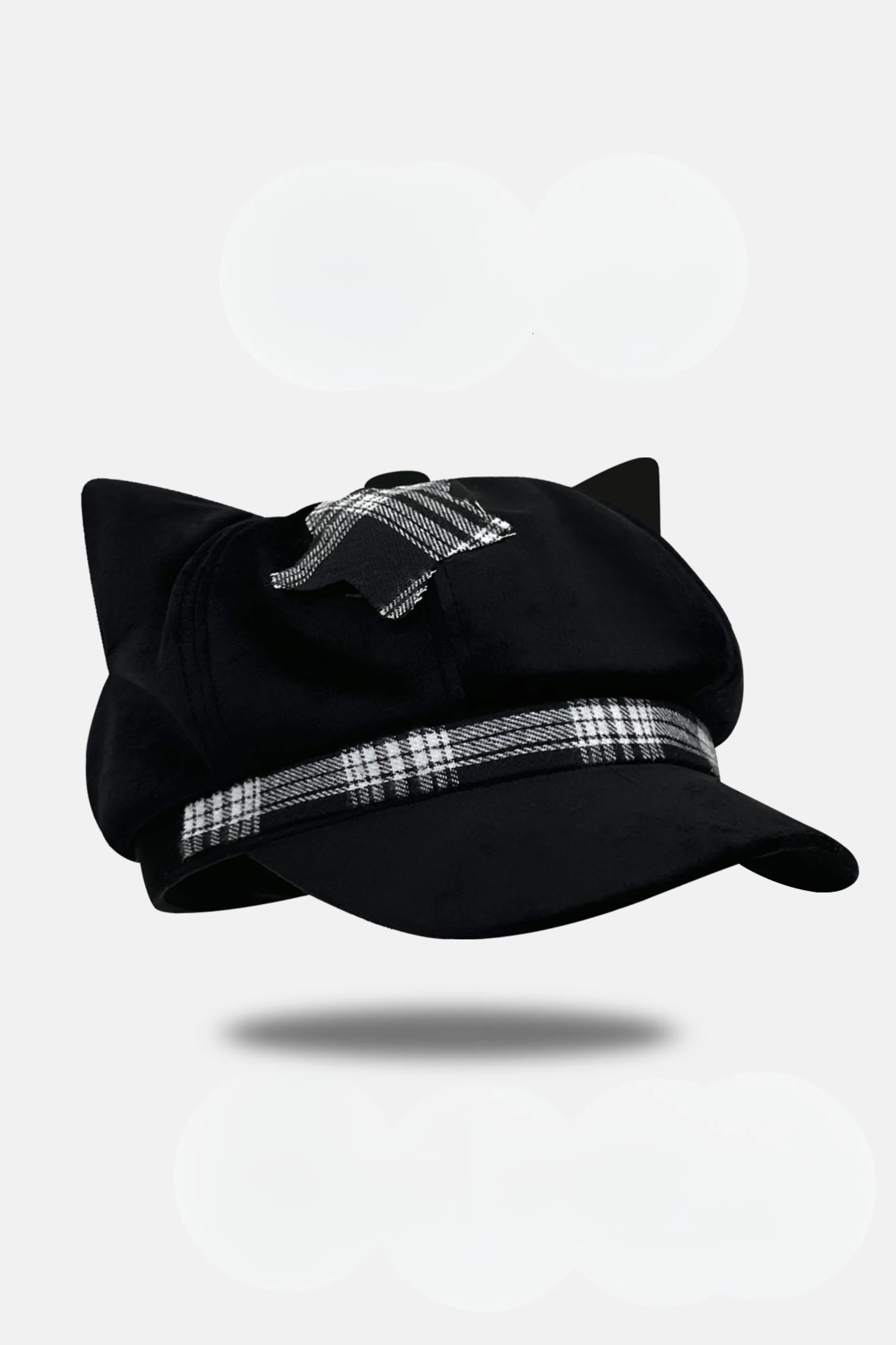Cat Ear Subculture Check Hat - Image 6